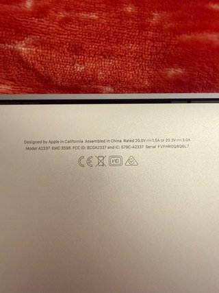 MacBook Air M1 (2020) 8GB/256GB - Pantalla Dañada