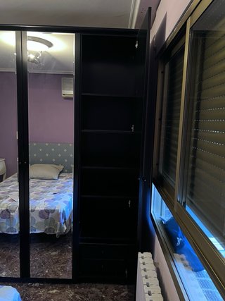 1!Chollo Armario 2m Negro con Espejos
