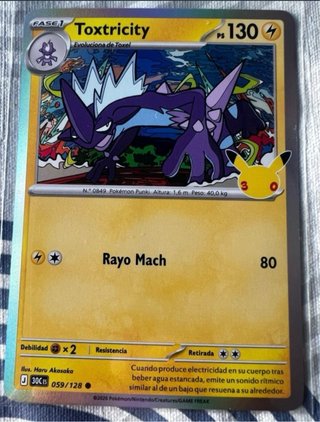 Carta Pokémon 30 Aniversario