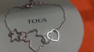 Pulsera Tous Plata Corazón Oso Estrella