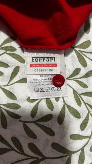 Camiseta Ferrari Roja Talla L