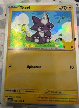 Carta Pokémon 30 Aniversario