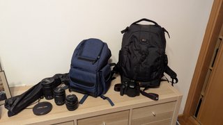 Canon EOS 750D + 3 objetivos + mochilas