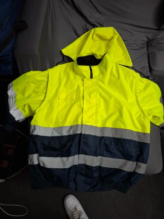 Chaqueta Impermeable Reflectante Glovo