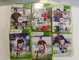 Lote 6 Juegos FIFA Xbox 360 correlativos 11 a 16