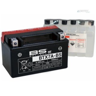 BATERIA YTX7A-BS BTX7A-BS APRILIA BENELLI HONDA PEUGEOT SUZUKI SYM VOGE YAMAHA BS