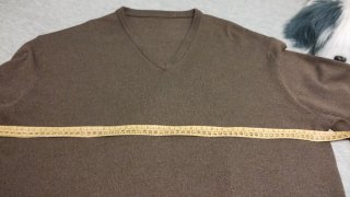 Jersey de Hombre con Cuello Pico Marrón