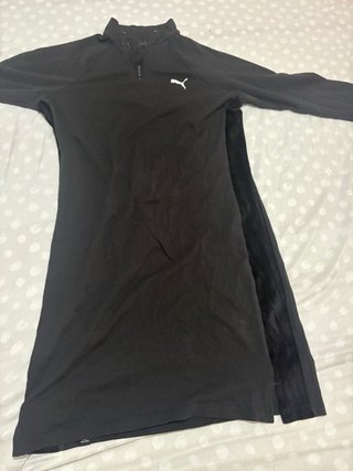Vestido Puma Negro Media Cremallera