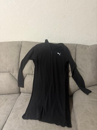 Vestido Puma Negro Media Cremallera