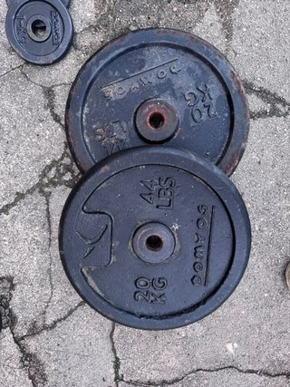 Banco de pesas, Discos, Kit de Mancuernas