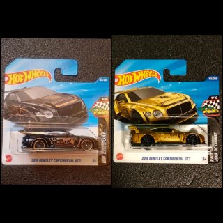 Lote 2 Hot Wheels Bentley Continental GT3