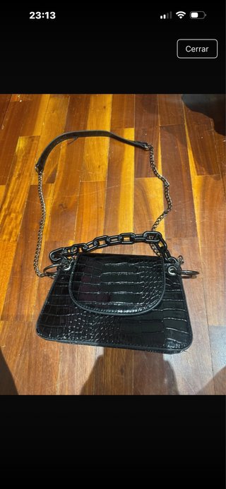 Bolso de Cuero Negro