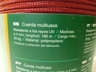 Bobina Cuerda PARKSIDE 4mm 160 metros