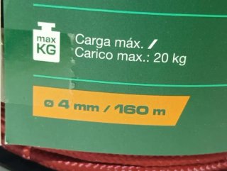 Bobina Cuerda PARKSIDE 4mm 160 metros