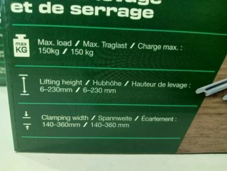 2 Elevadores PARKSIDE para Cargas 300Kg