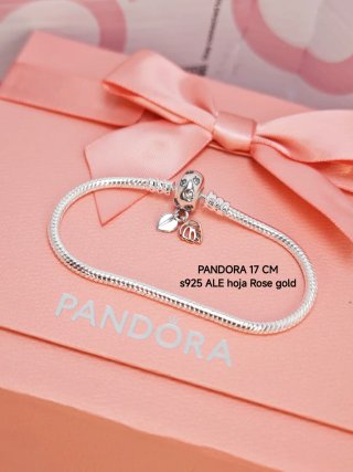 Pulsera Pandora 17 cm S925 ALE Hoja Rose Gold
