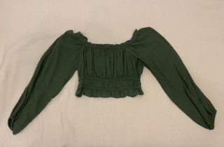 Blusa Verde de Manga Larga