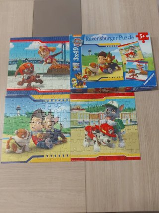 3 Puzzles Patrulla Canina 49 piezas