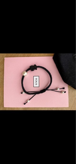 Pulsera Tous con Perlas y Oso. Con certificado.