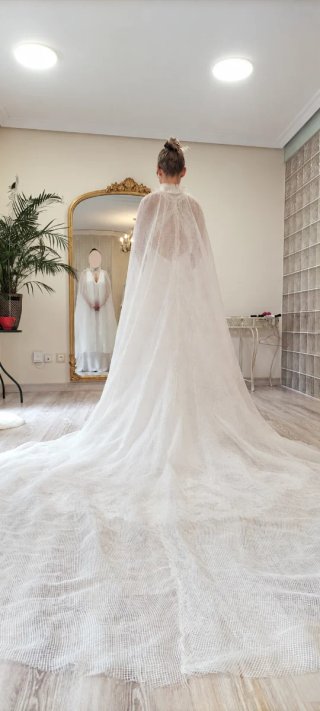 Capa de Novia en Seda Natural Inna H. Amapola