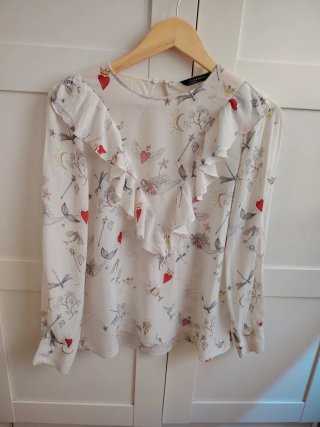 Blusa Zara Estampada