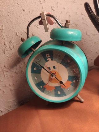Despertador infantil pato verde