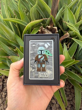 Cartolina Metallo LEGO Star Wars Mandalorian Grogu