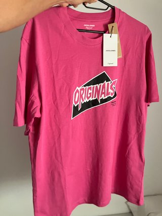 Camiseta Jack & Jones Originals Rosa Talla S