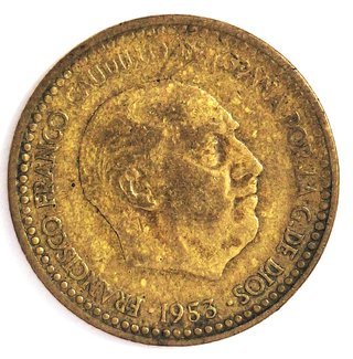 Moneda 1 Peseta Franco 1953 Estrella 56