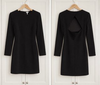 Vestido Negro Manga Larga