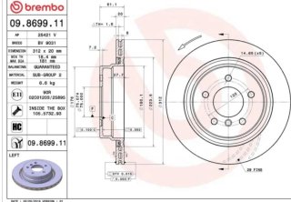 Discos Freno BMW M3 E46 Traseros