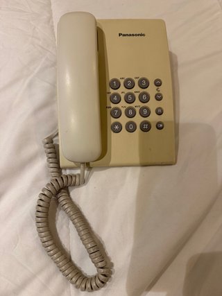 Teléfono fijo Panasonic Beige