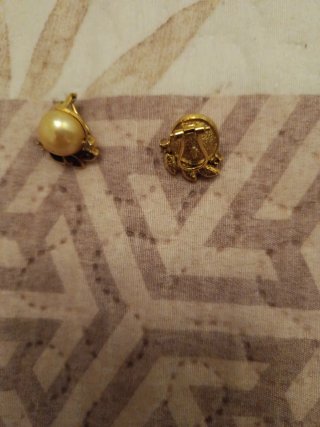 Pendientes antiguos baño de oro