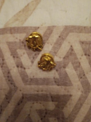 Pendientes antiguos baño de oro