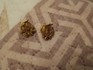 Pendientes antiguos baño de oro