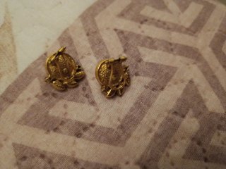 Pendientes antiguos baño de oro