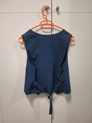 Traje Pull&Bear Chaleco y Pantalón Azul