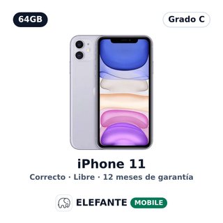 iPhone 11 64GB Viola · Grado C · Libero