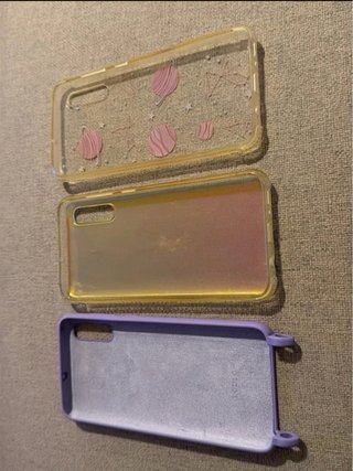 Fundas Samsung A50 Morada, Transparente y planetas