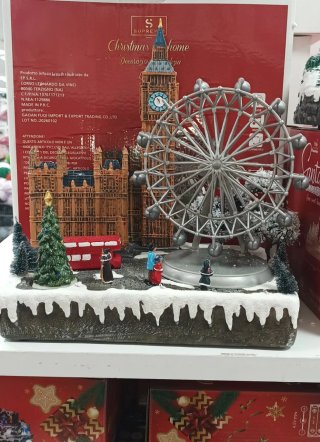 Villaggio di Natale Londra - Big Ben e Ruota