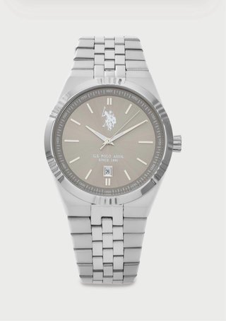 Reloj U.S. Polo Assn. Plateado y Gris