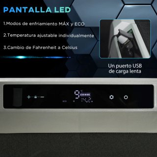 Nevera portátil eléctrica 60L 12/24/240V
