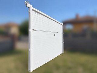 Puerta de Garaje Basculante hierro Blanca