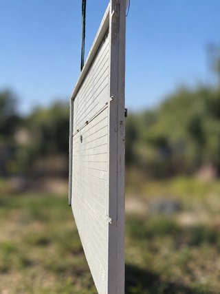 Puerta de Garaje Basculante hierro Blanca