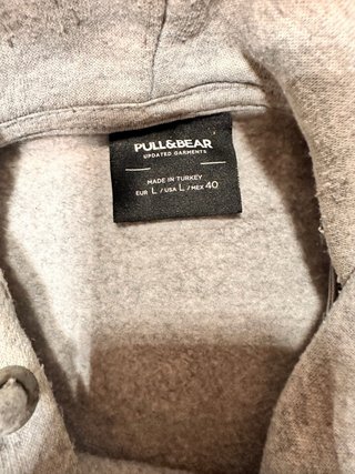 Sudadera Pull and Bear Gris