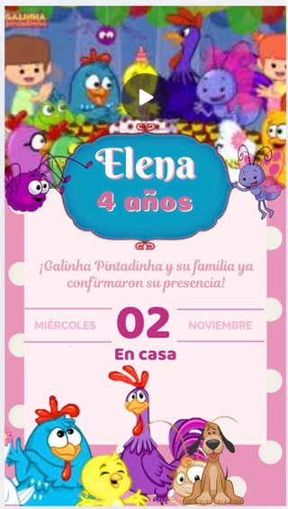 Invitaciones virtuales para cumpleaños