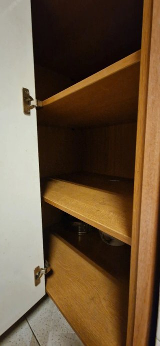 Armario rinconero de cocina madera