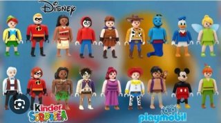 Muñecos Kinder Sorpresa Disney Playmobil