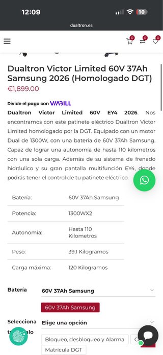 Dualtron Victor Limited Scooter Eléctrico
