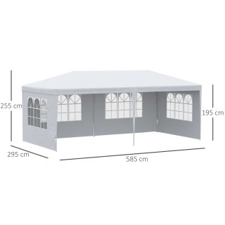 Carpa para eventos gazebo laterales desmontables
